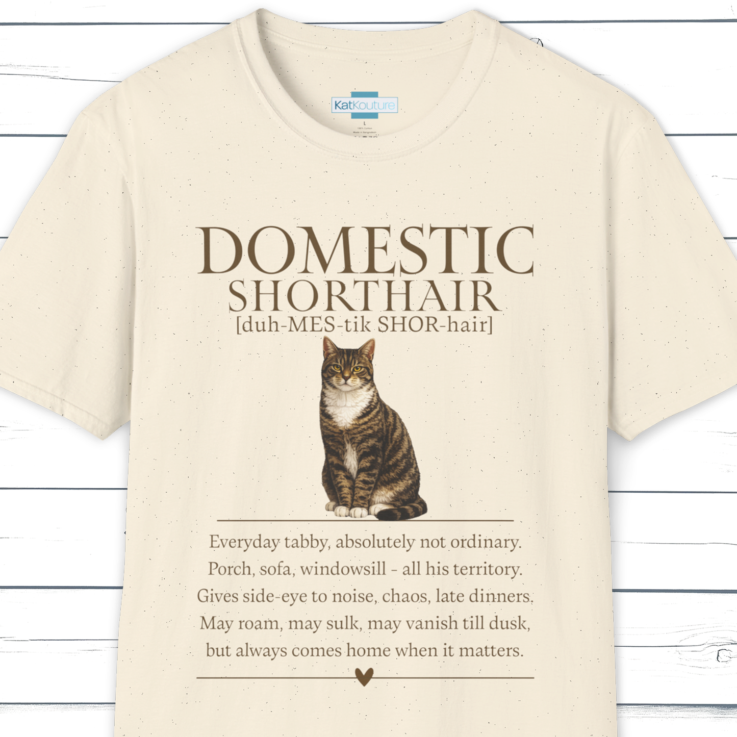 Domestic Shorthair Definition T-Shirt – Cat Chronicles