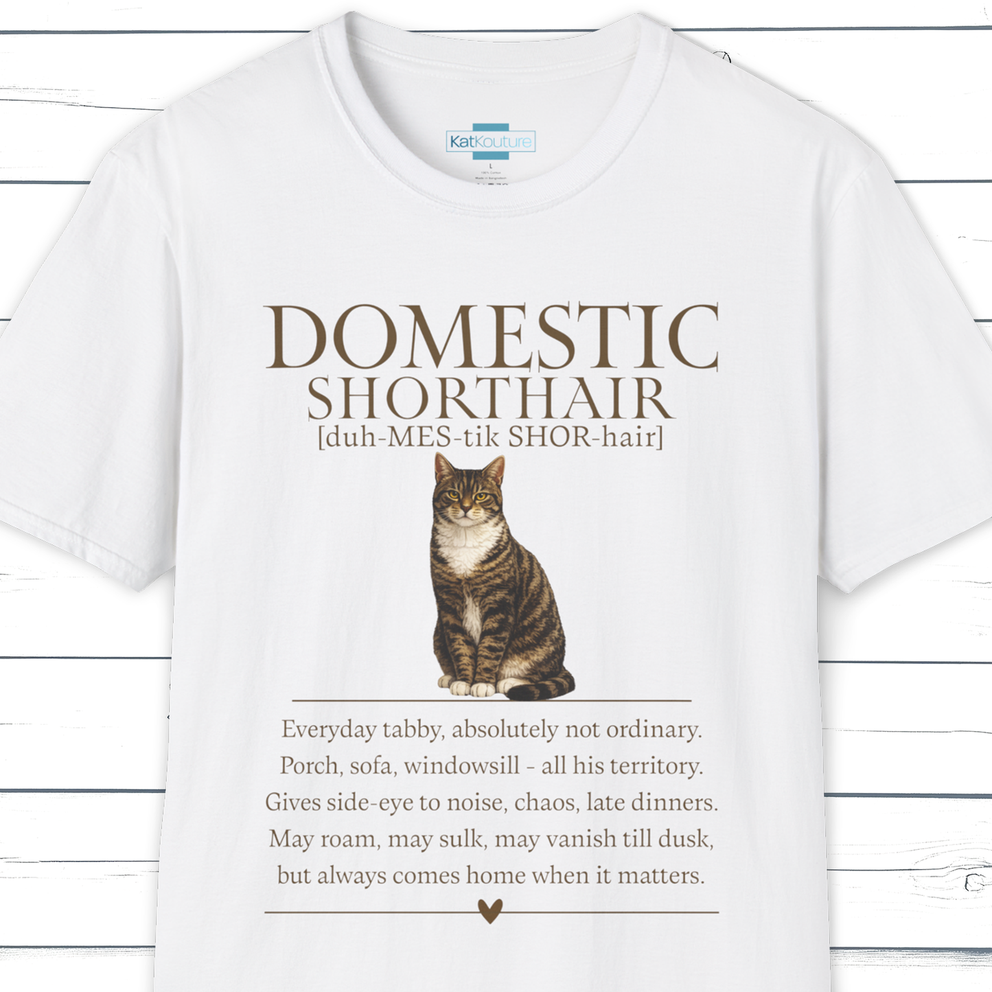 Domestic Shorthair Definition T-Shirt – Cat Chronicles