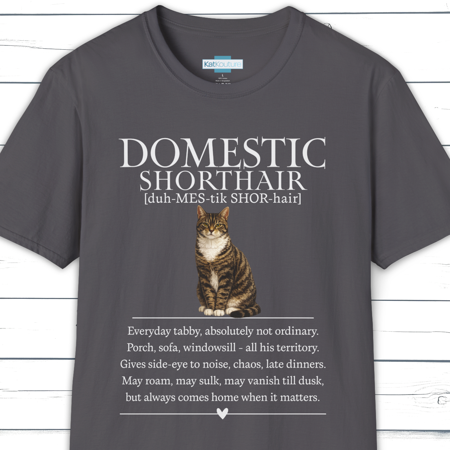 Domestic Shorthair Definition T-Shirt – Cat Chronicles