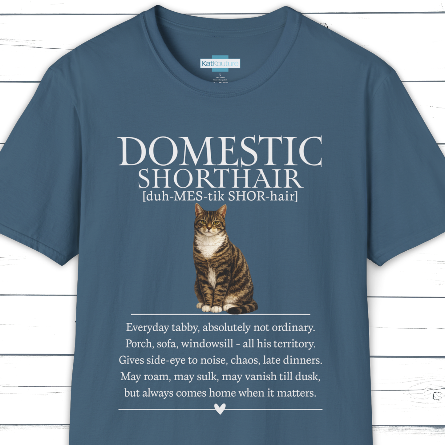Domestic Shorthair Definition T-Shirt – Cat Chronicles