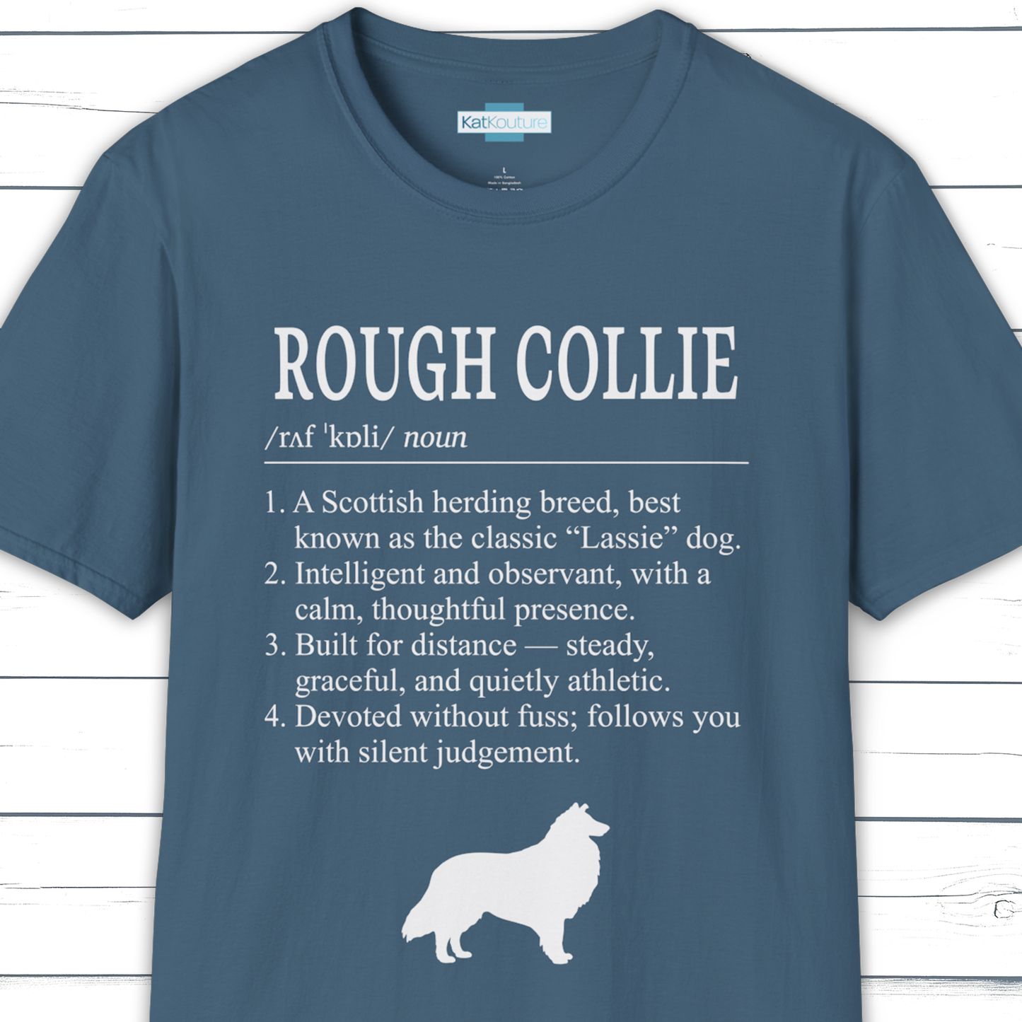 Rough Collie T-Shirt Dictionary Dogs Collection