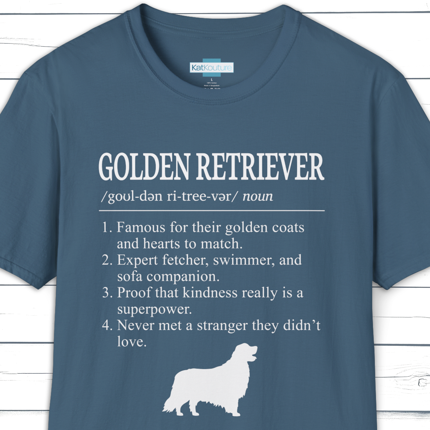 Golden Retriever Definition T-Shirt Dictionary Dogs Collection