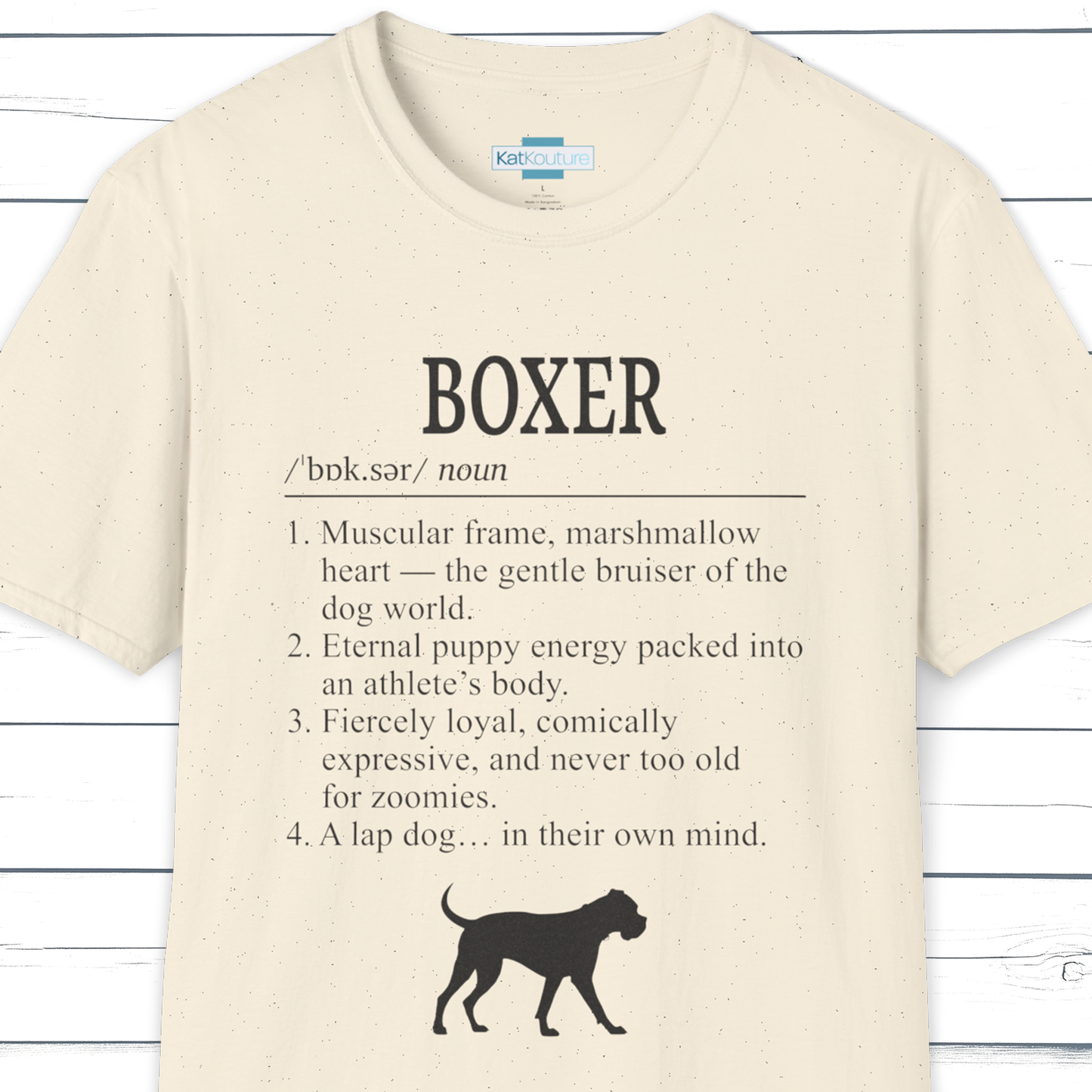 Boxer Definition T-Shirt Dictionary Dogs Collection