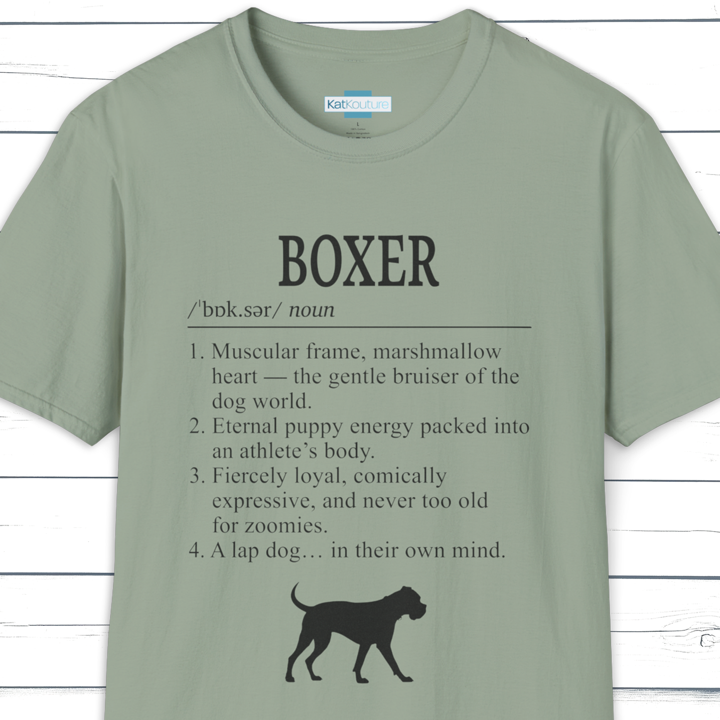 Boxer Definition T-Shirt Dictionary Dogs Collection