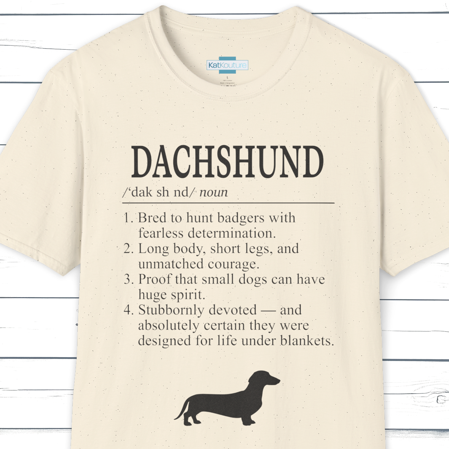 Dachshund Definition T-Shirt Dictionary Dogs Collection