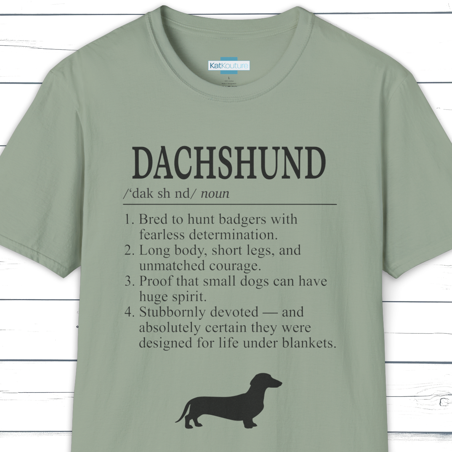 Dachshund Definition T-Shirt Dictionary Dogs Collection