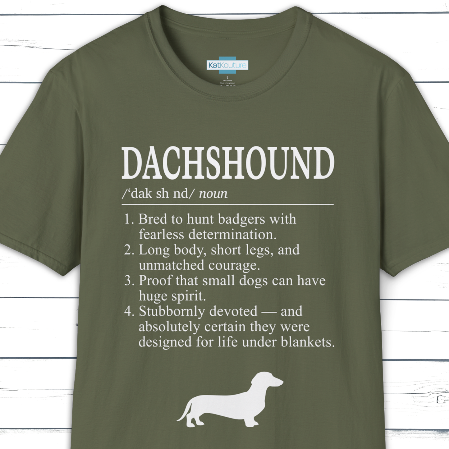 Dachshund Definition T-Shirt Dictionary Dogs Collection