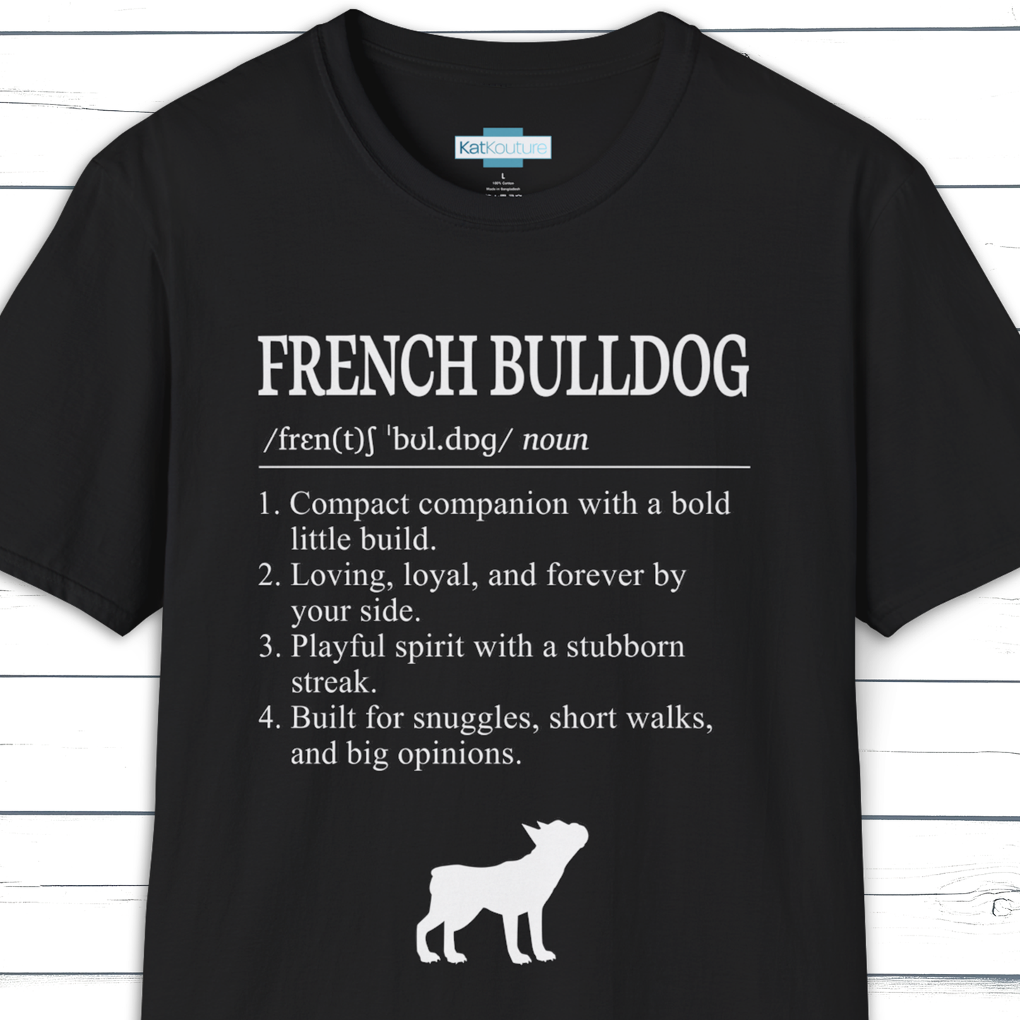 French Bulldog Definition T-Shirt Dictionary Dogs Collection