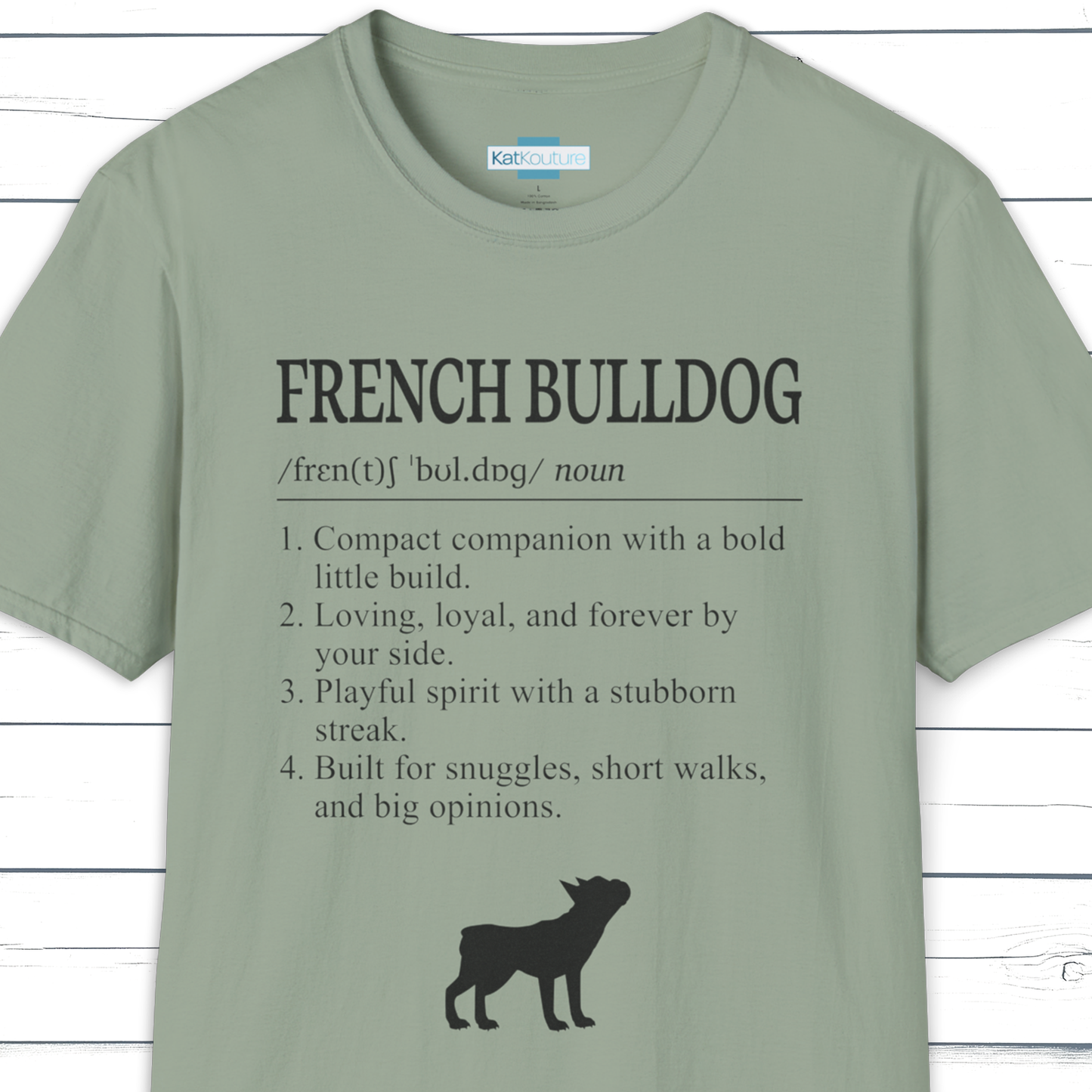 French Bulldog Definition T-Shirt Dictionary Dogs Collection