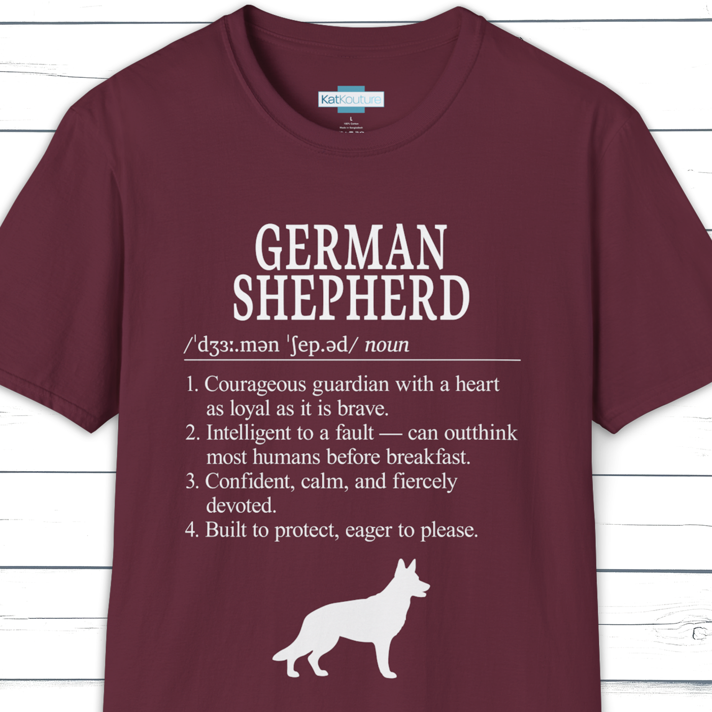 German Shepherd Definition T-Shirt – Dictionary Dogs Collection