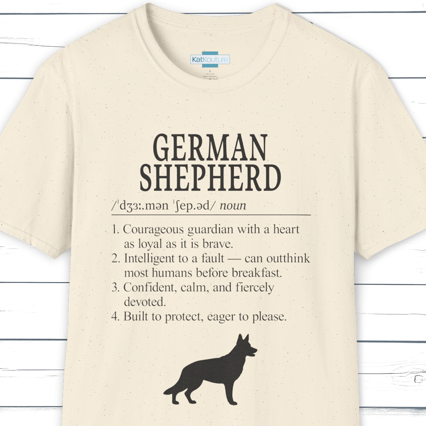 German Shepherd Definition T-Shirt – Dictionary Dogs Collection