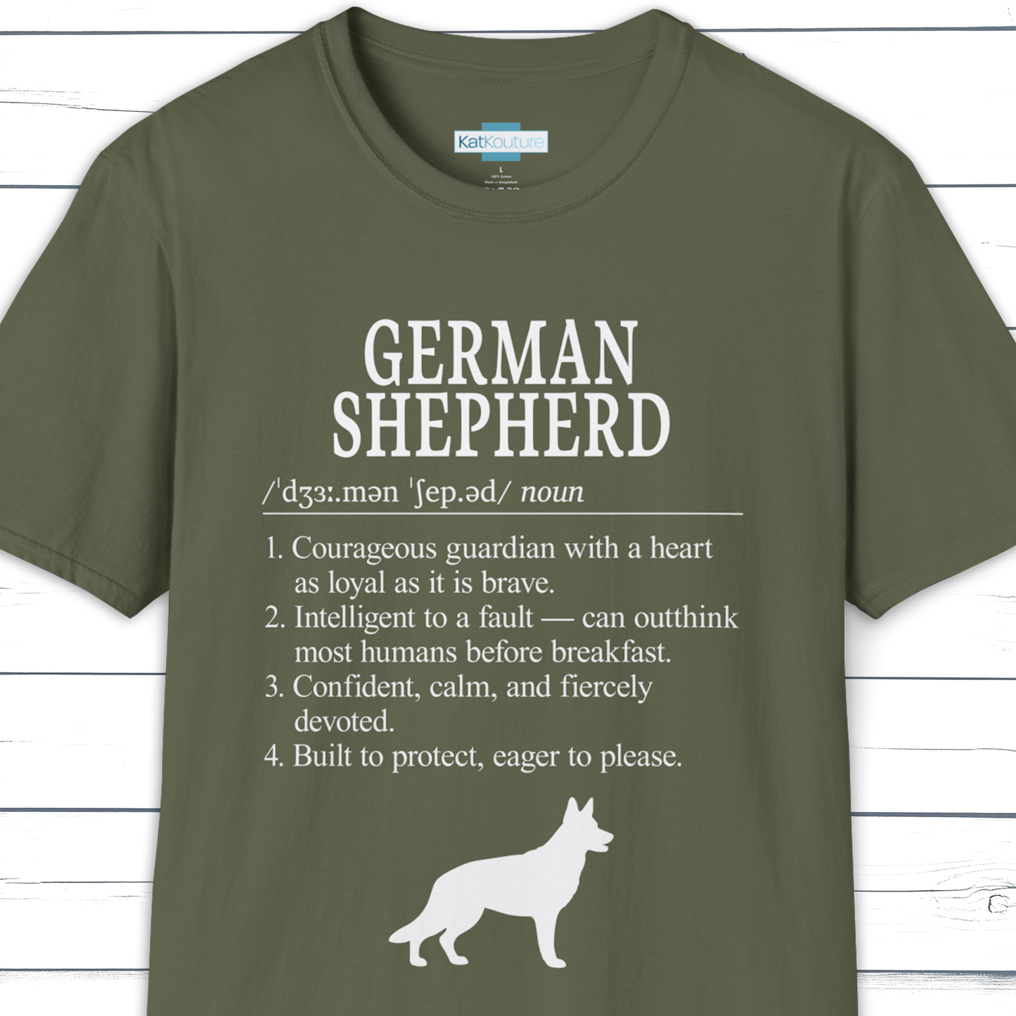 German Shepherd Definition T-Shirt – Dictionary Dogs Collection