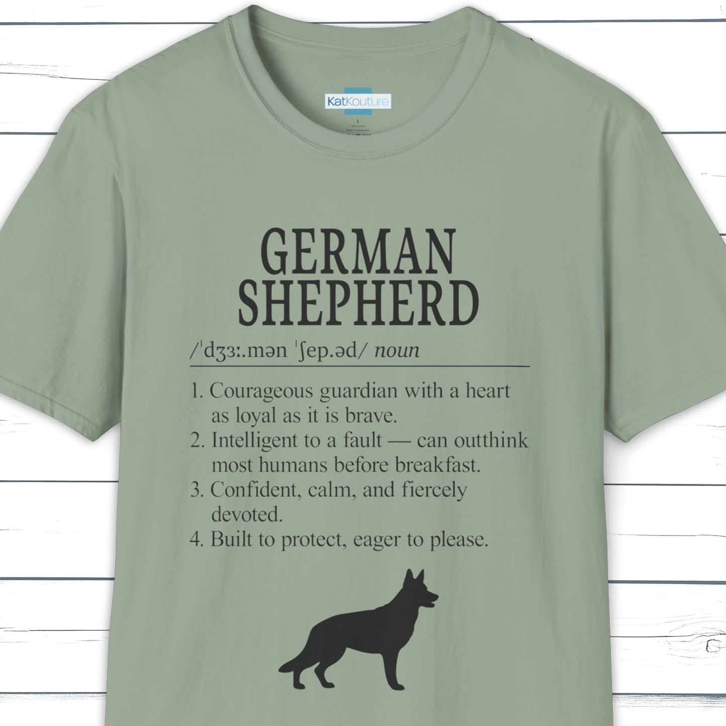 German Shepherd Definition T-Shirt – Dictionary Dogs Collection