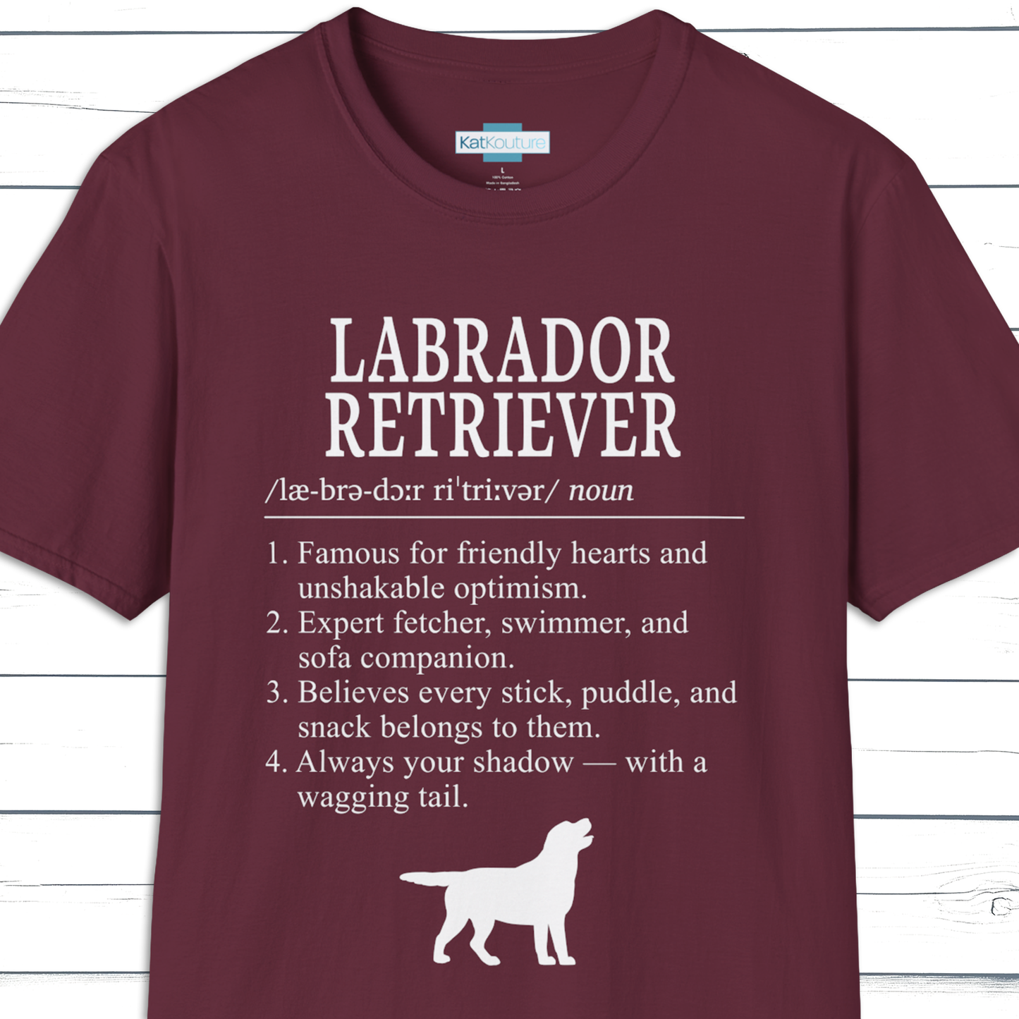 Labrador Retriever Definition T-Shirt Dictionary Dogs Collection