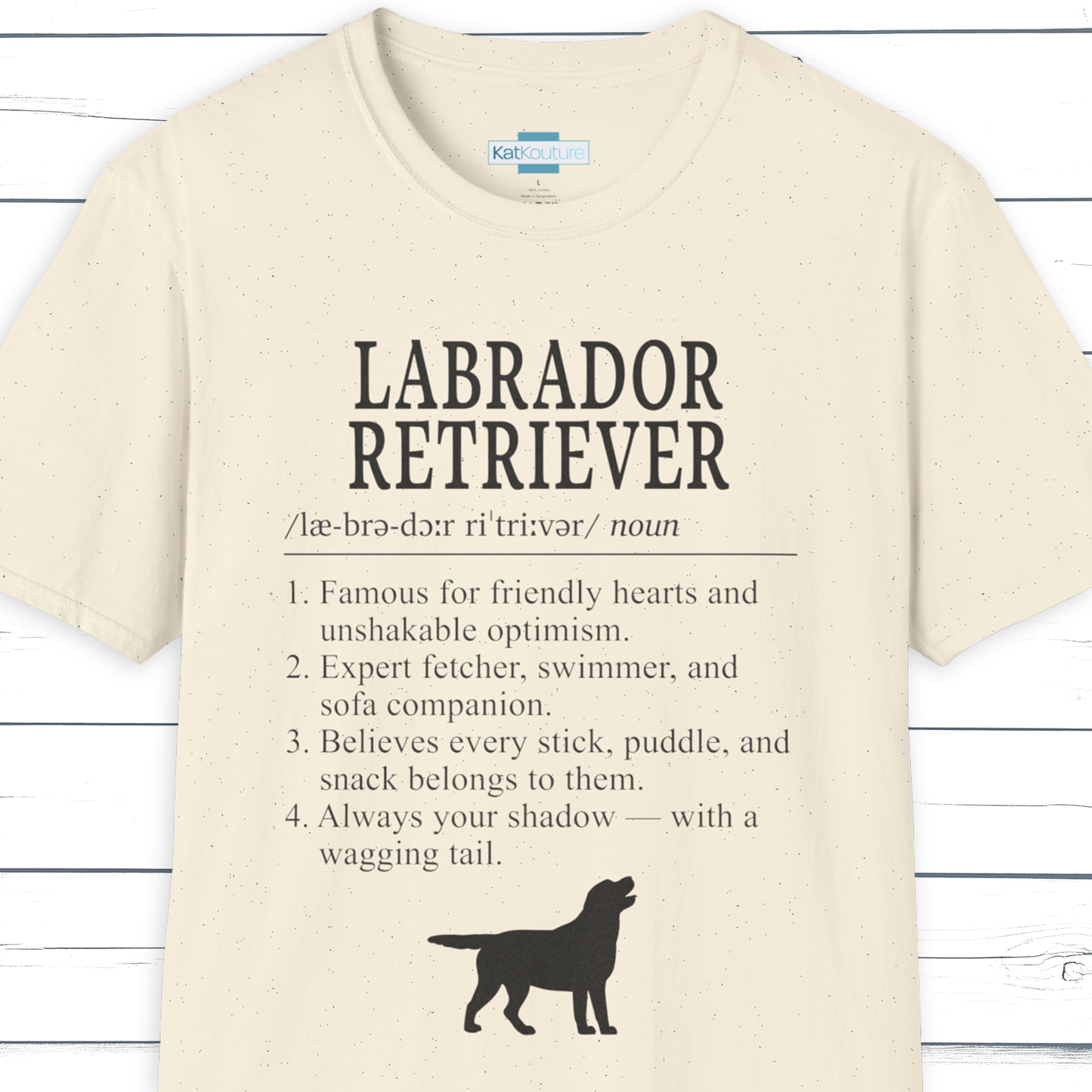Labrador Retriever Definition T-Shirt Dictionary Dogs Collection