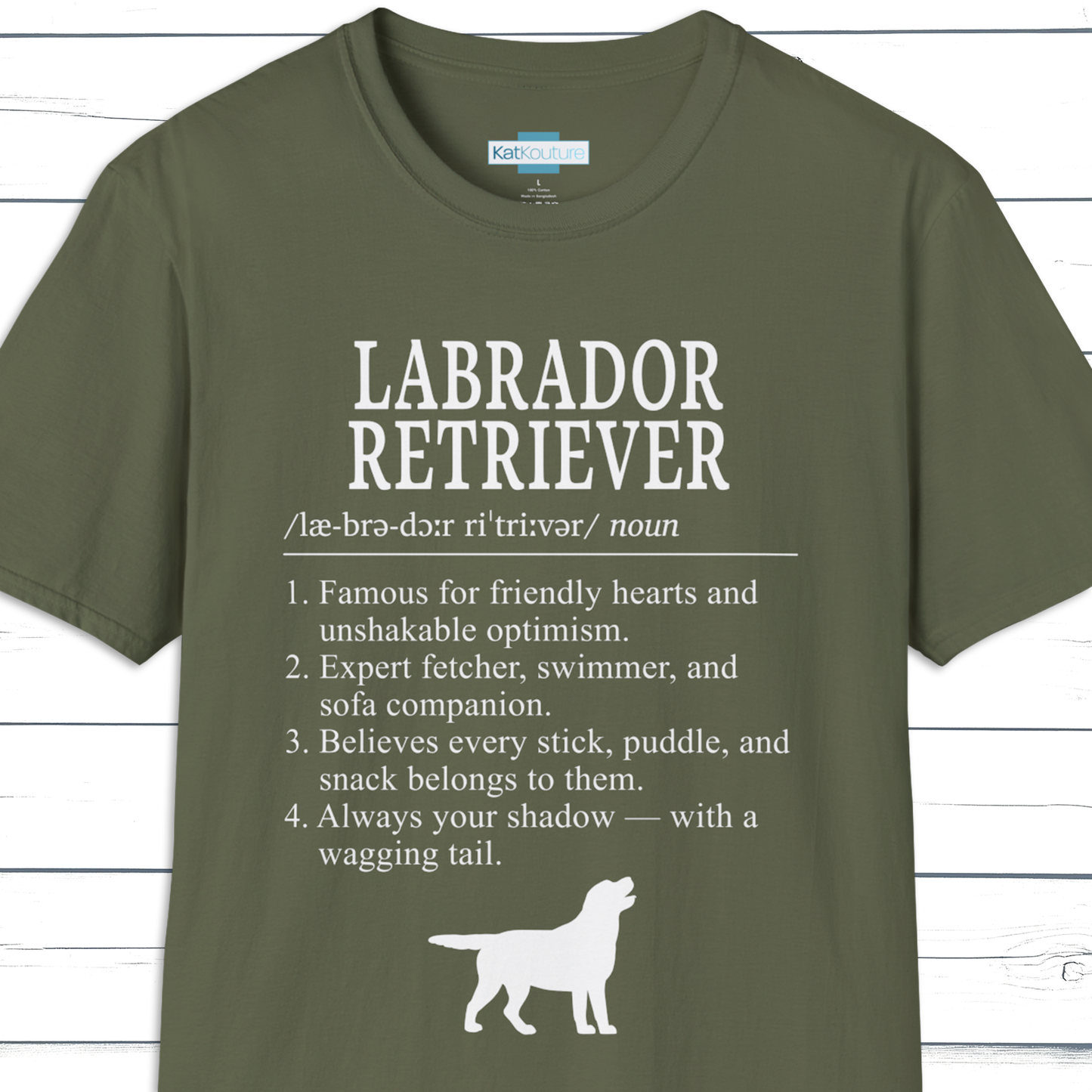 Labrador Retriever Definition T-Shirt Dictionary Dogs Collection