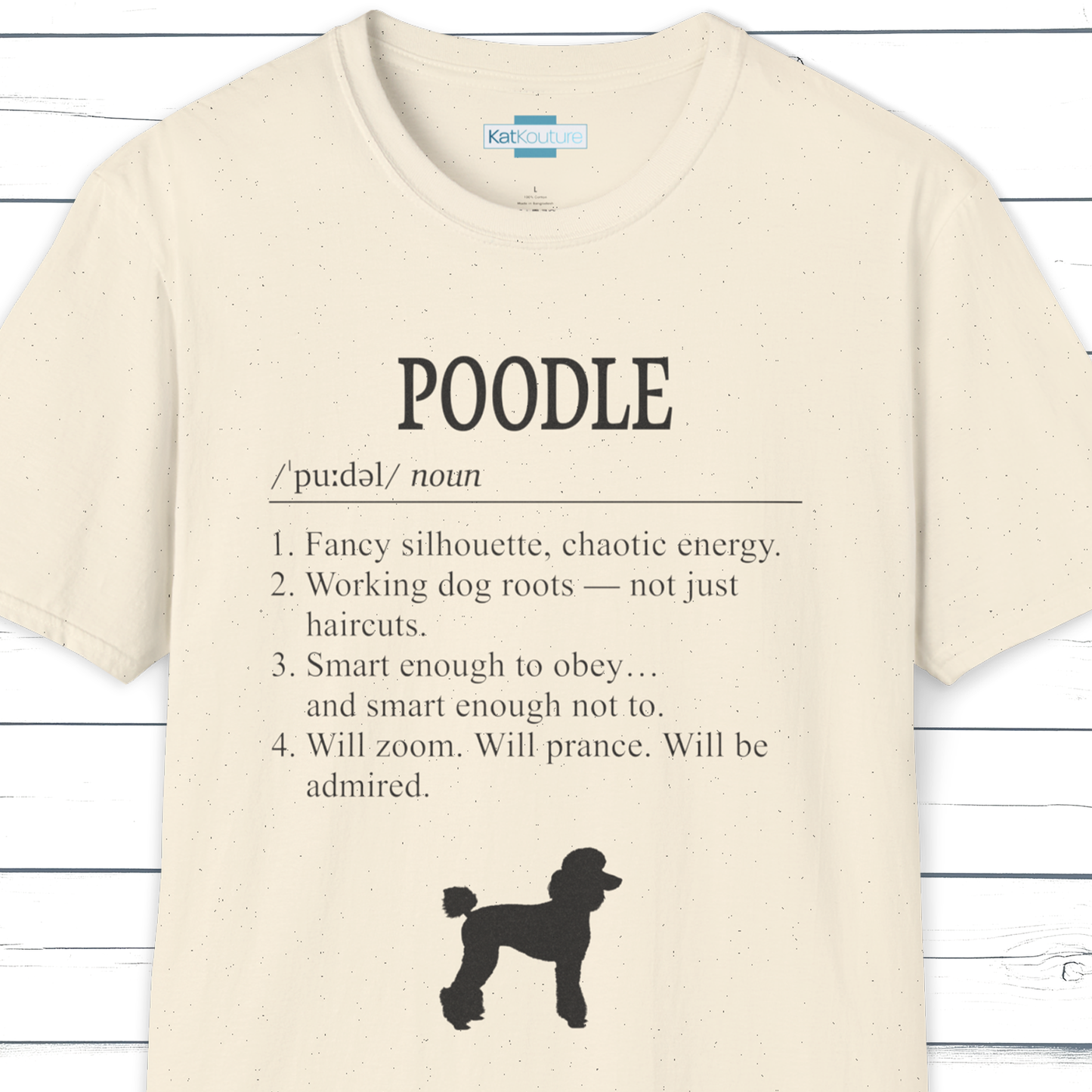 Poodle Definition T-Shirt Dictionary Dogs Collection