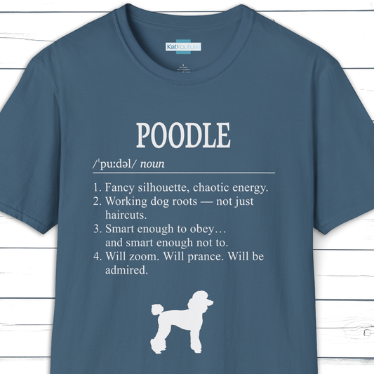 Poodle Definition T-Shirt Dictionary Dogs Collection