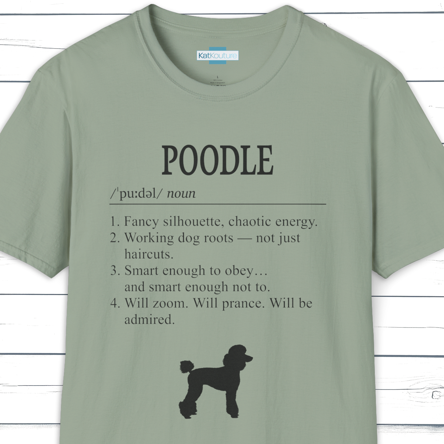Poodle Definition T-Shirt Dictionary Dogs Collection