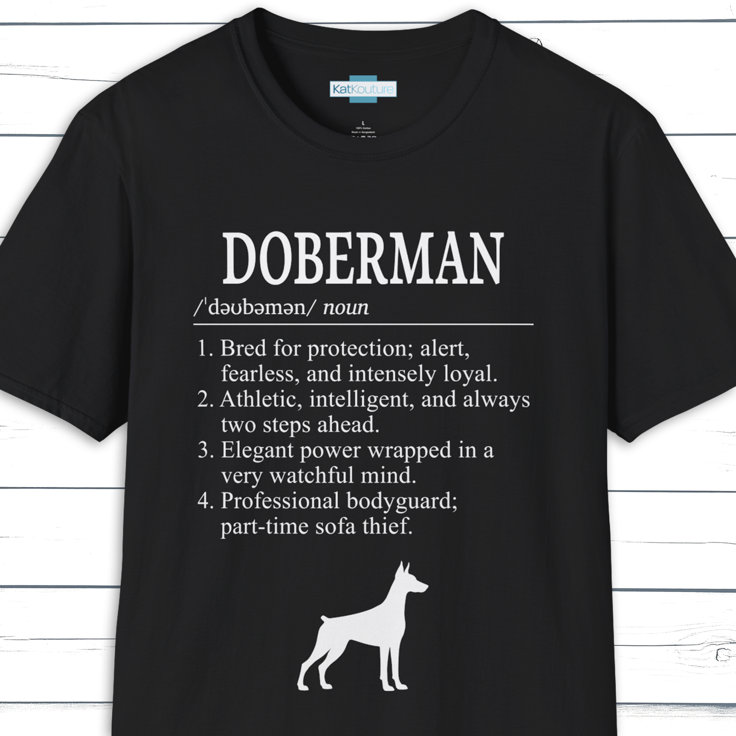 Doberman Definition T-Shirt Dictionary Dogs Collection