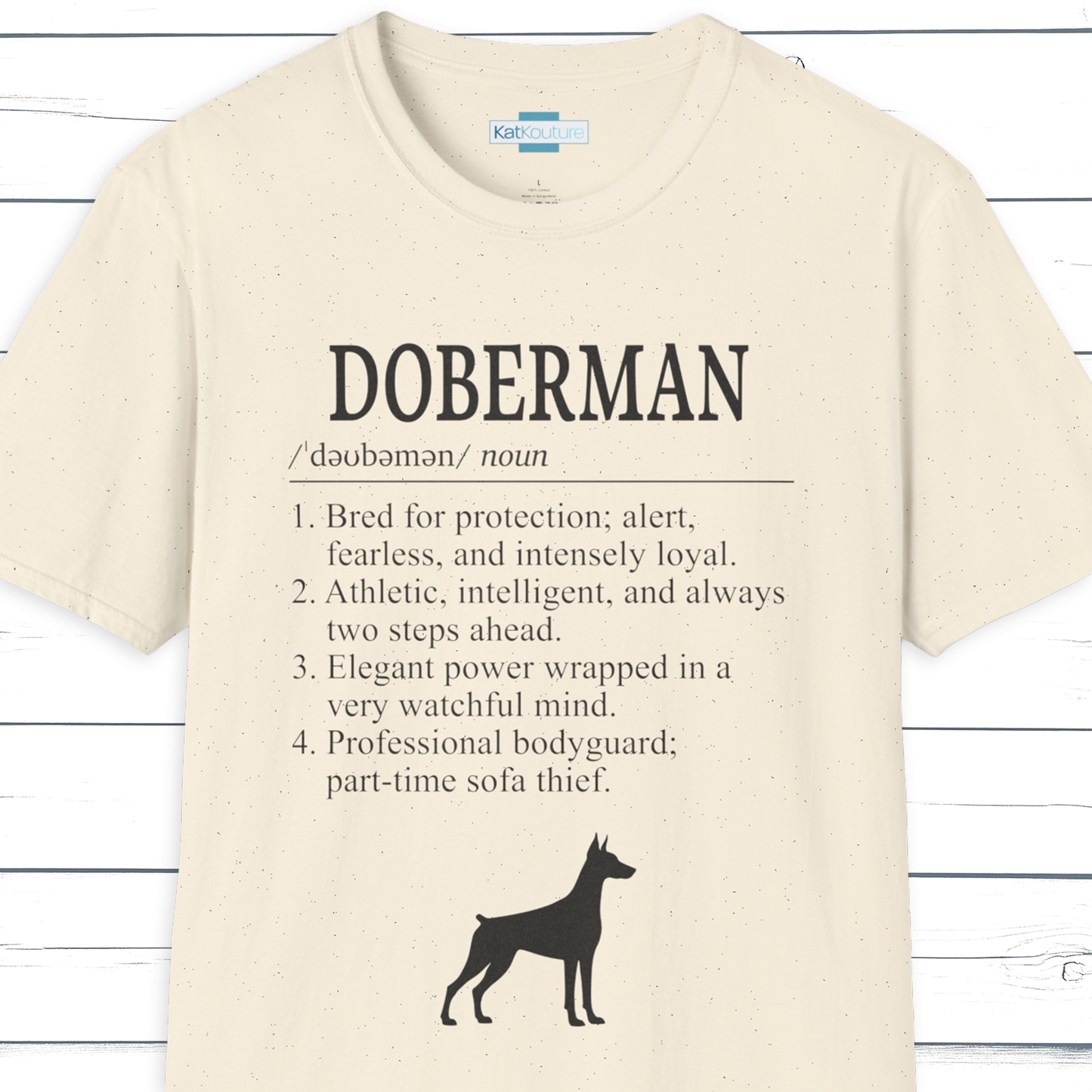Doberman Definition T-Shirt Dictionary Dogs Collection