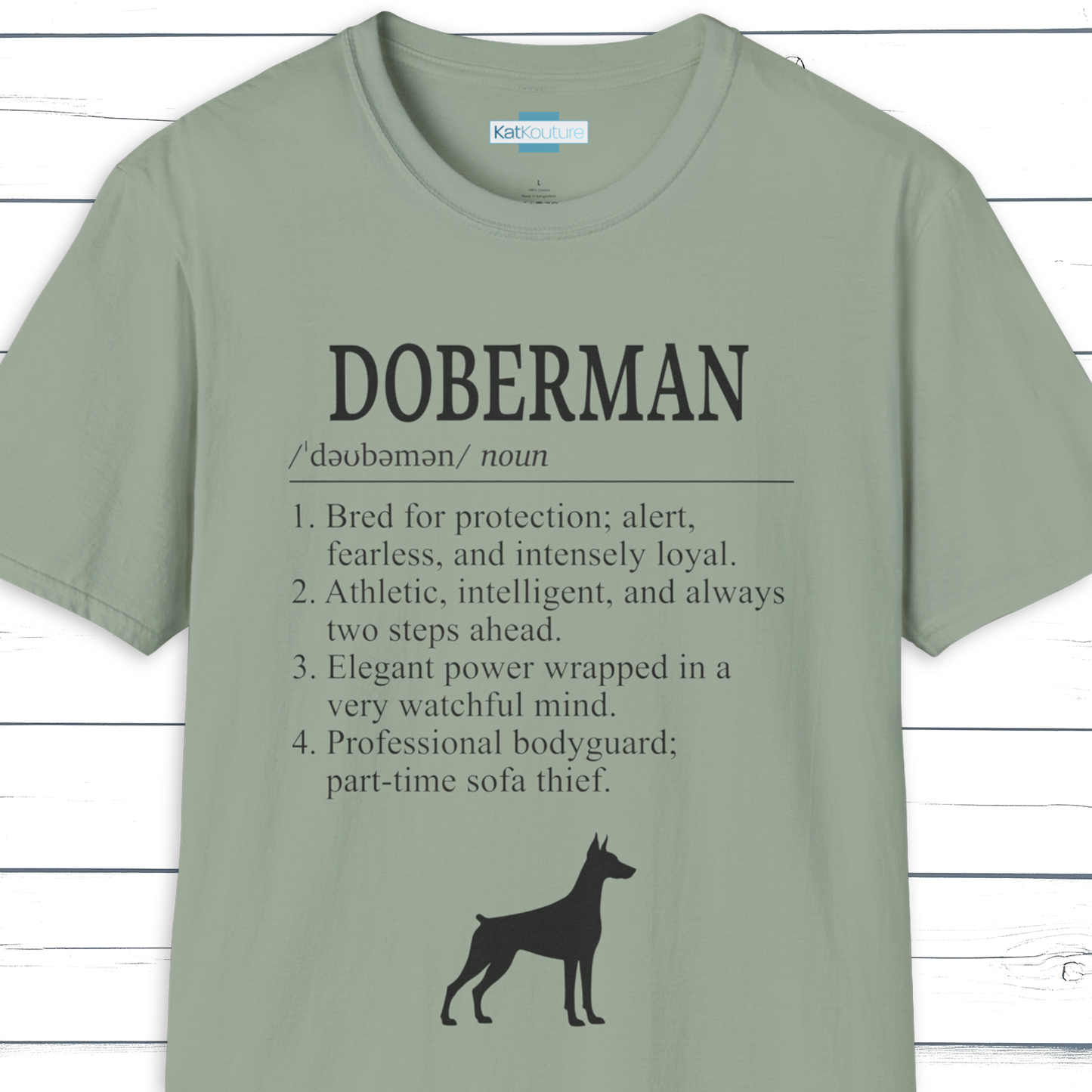 Doberman Definition T-Shirt Dictionary Dogs Collection