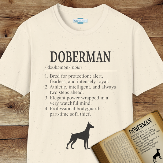 Doberman Definition T-Shirt Dictionary Dogs Collection