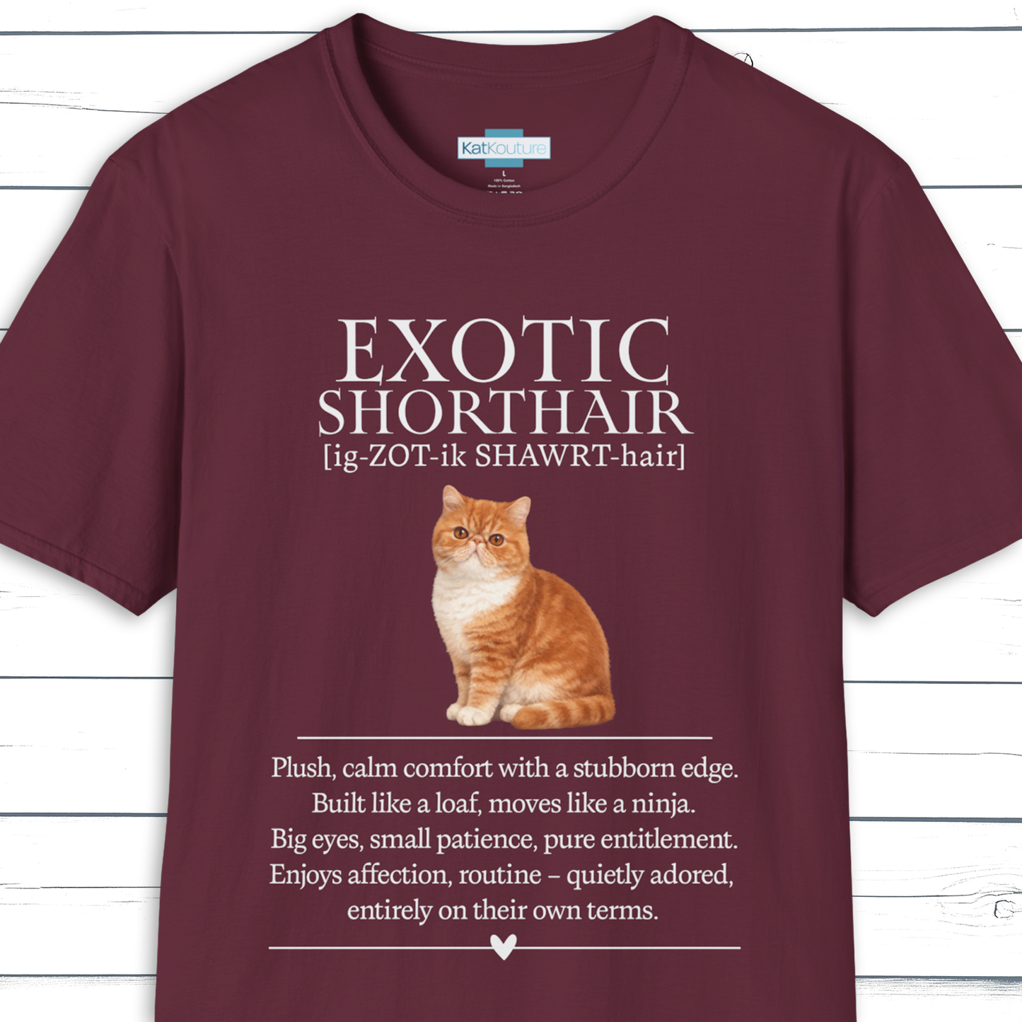 Exotic Shorthair Definition T-Shirt – Cat Chronicles