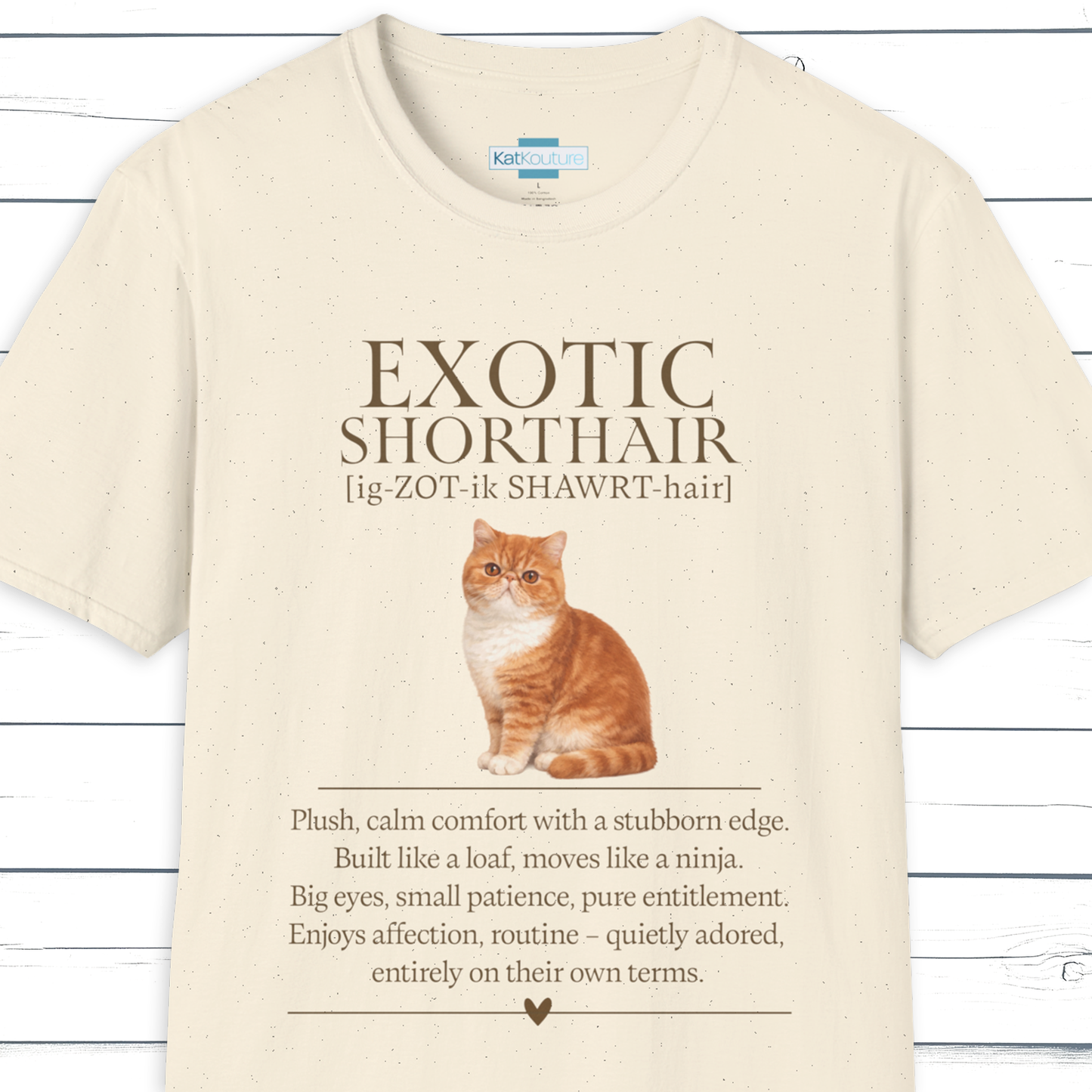 Exotic Shorthair Definition T-Shirt – Cat Chronicles