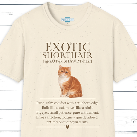 Exotic Shorthair Definition T-Shirt – Cat Chronicles