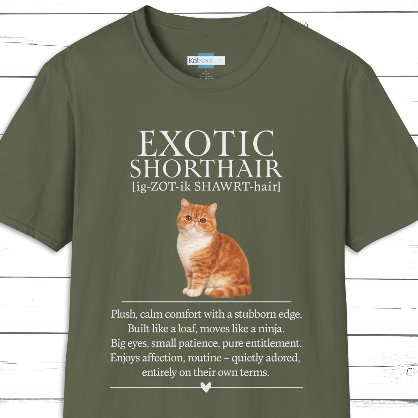 Exotic Shorthair Definition T-Shirt – Cat Chronicles