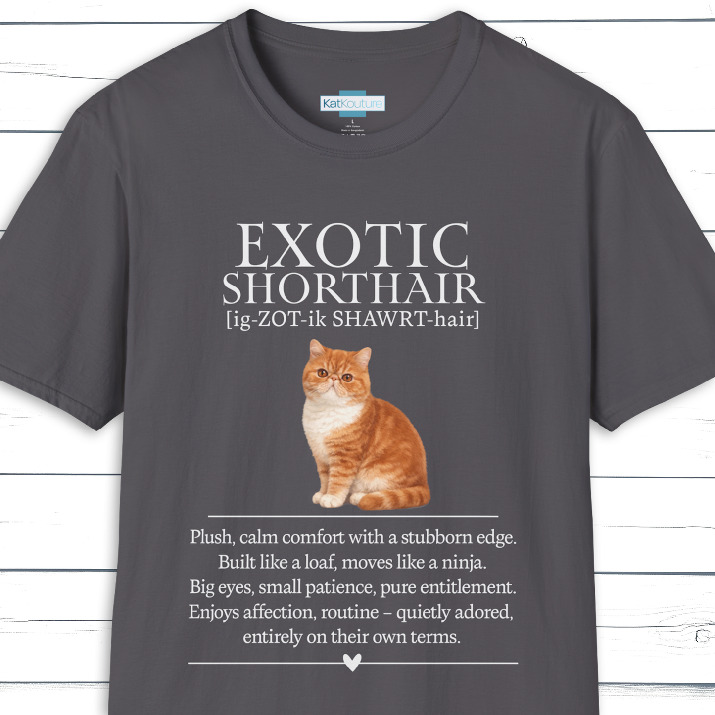 Exotic Shorthair Definition T-Shirt – Cat Chronicles