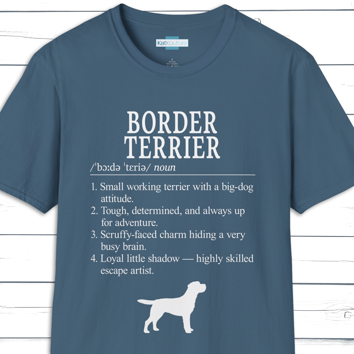 Border Terrier Definition T-Shirt Dictionary Dogs Collection