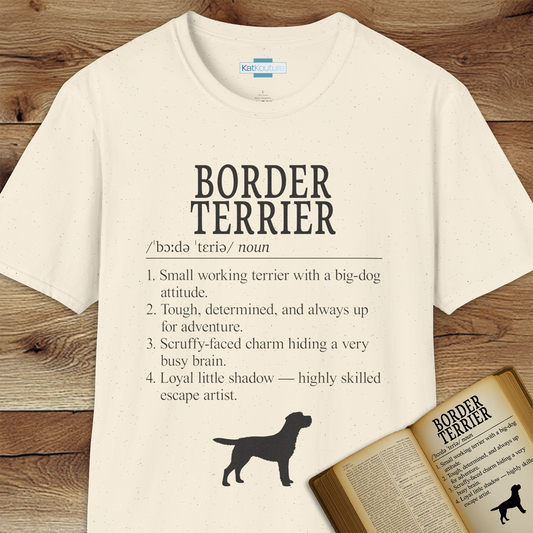 Border Terrier Definition T-Shirt Dictionary Dogs Collection