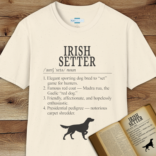 Irish Setter Definition T-Shirt Dictionary Dogs Collection