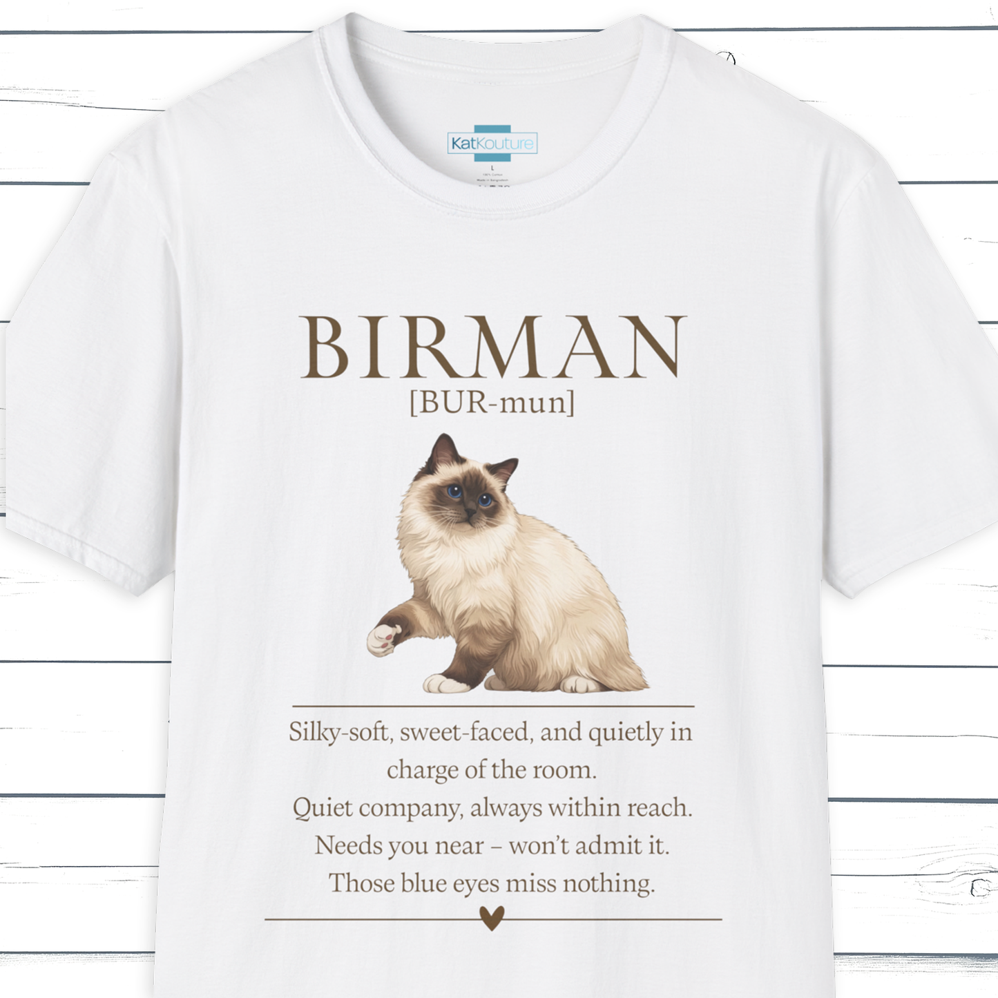 Birman Definition T-Shirt – Cat Chronicles