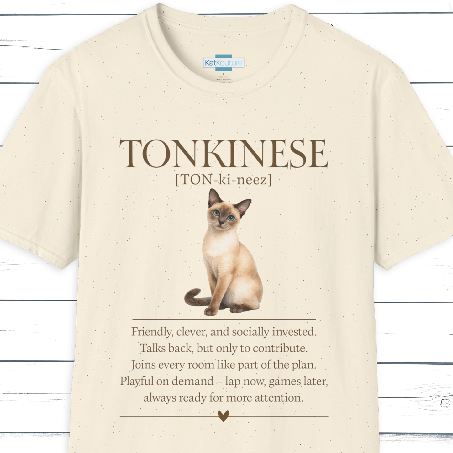 Tonkinese Definition T-Shirt – Cat Chronicles