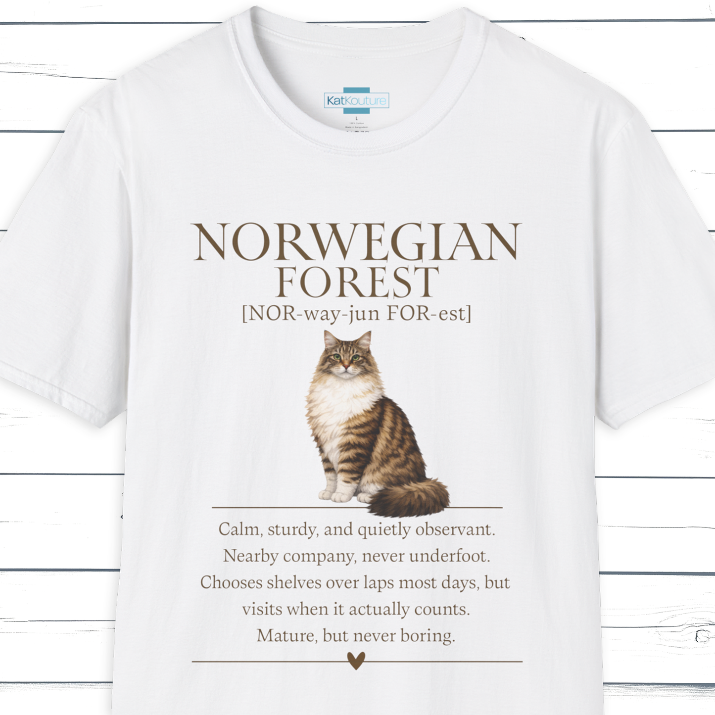 Norwegian Forest Definition T-Shirt - Cat Chronicles