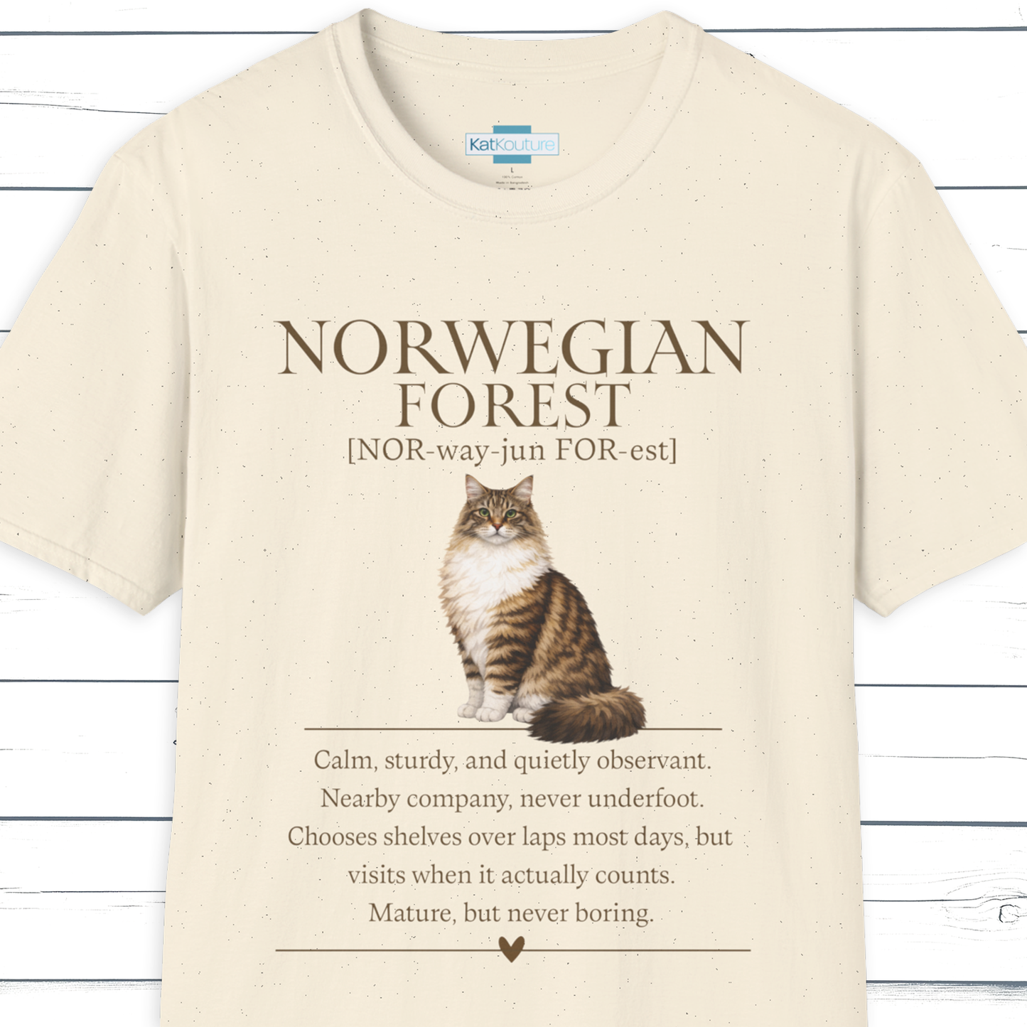 Norwegian Forest Definition T-Shirt - Cat Chronicles