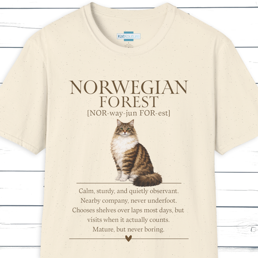 Norwegian Forest Definition T-Shirt - Cat Chronicles