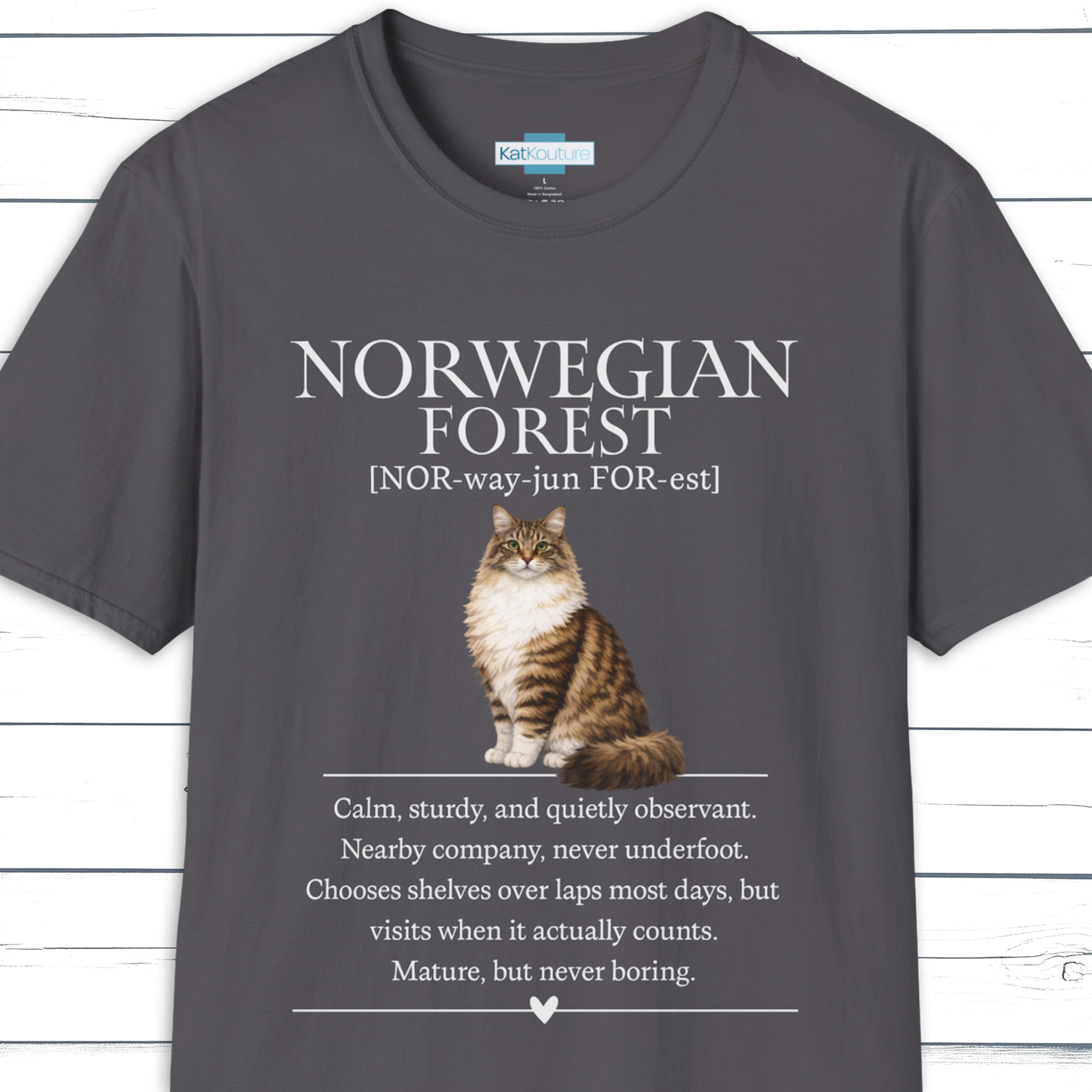 Norwegian Forest Definition T-Shirt - Cat Chronicles