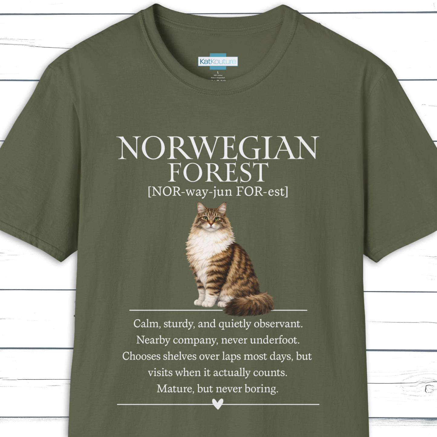 Norwegian Forest Definition T-Shirt - Cat Chronicles