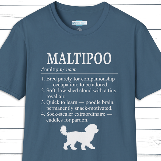 Maltipoo Definition T-Shirt Dictionary Dogs Collection