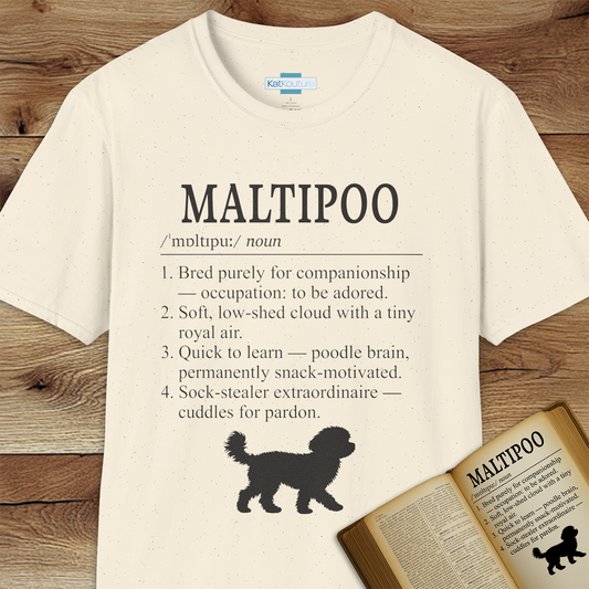 Maltipoo Definition T-Shirt Dictionary Dogs Collection