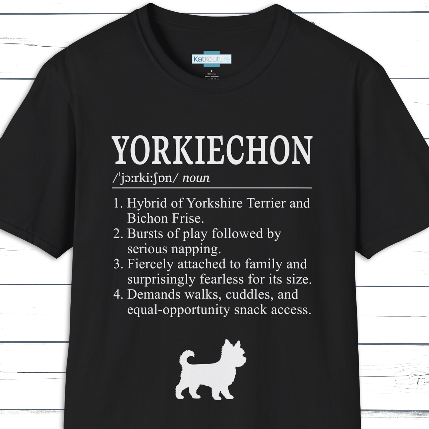 Yorkiechon Definition T-Shirt Dictionary Dogs Collection