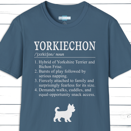Yorkiechon Definition T-Shirt Dictionary Dogs Collection