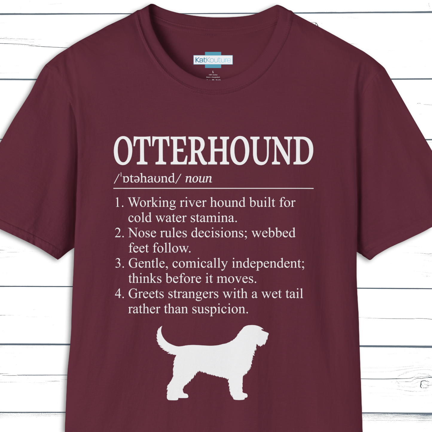 Otterhound Definition T-Shirt Dictionary Dogs Collection