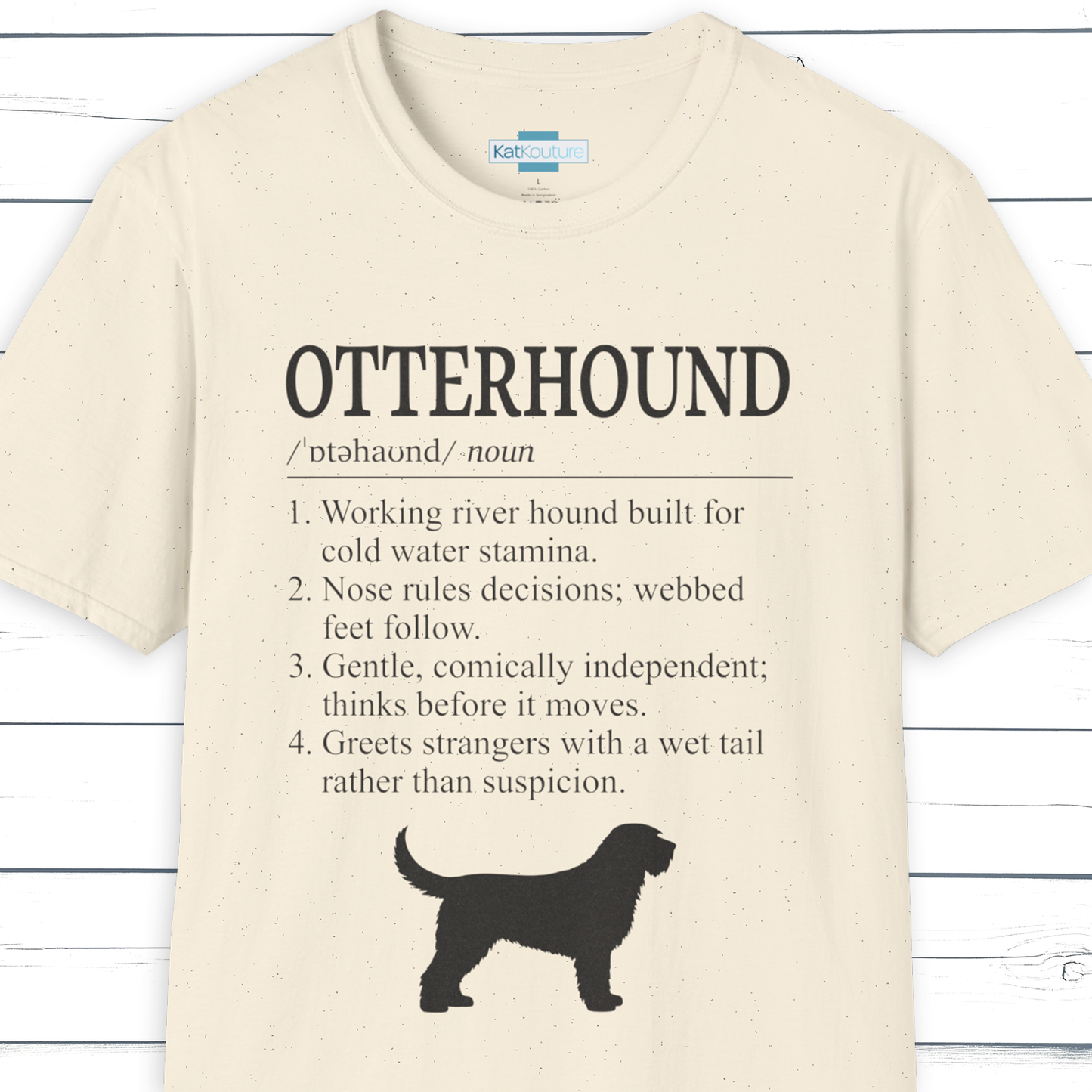 Otterhound Definition T-Shirt Dictionary Dogs Collection