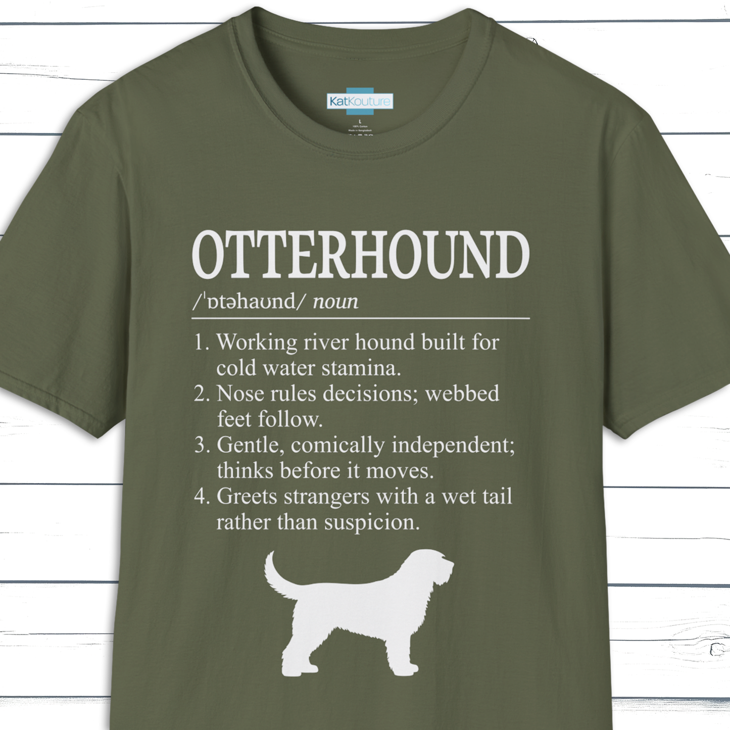 Otterhound Definition T-Shirt Dictionary Dogs Collection