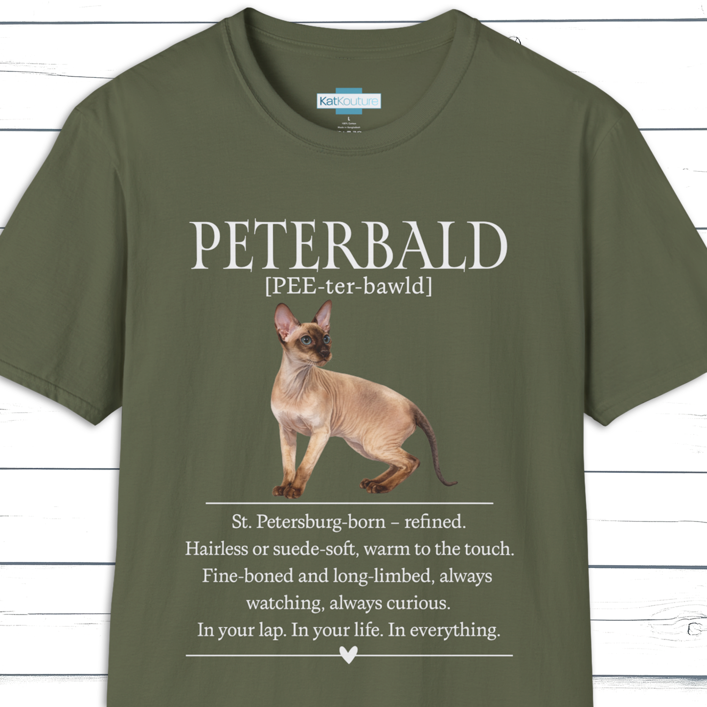 Peterbald Definition T-Shirt – Cat Chronicles